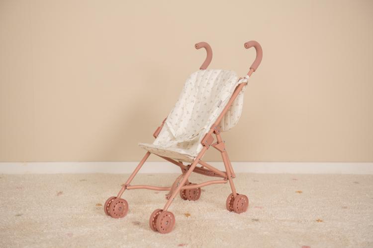 Little Dutch Puppenbuggy – Rosa – Essentials – Weiche Blumen